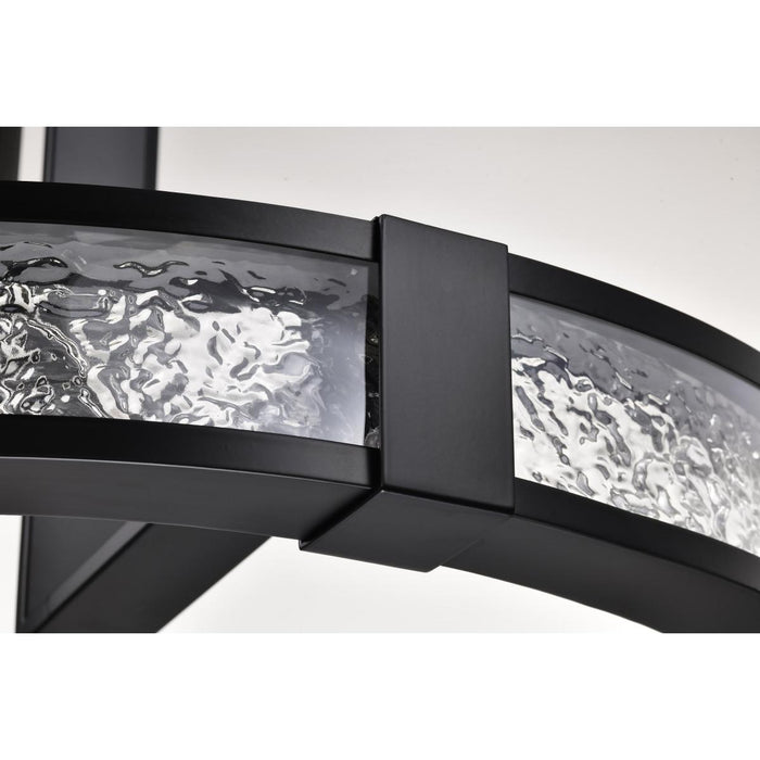 SATCO/NUVO Darrow 24 Inch LED Pendant 40W 3000K 120-277V 90 CRI Matte Black Acrylic Panels (62-2003)