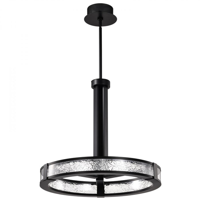 SATCO/NUVO Darrow 24 Inch LED Pendant 40W 3000K 120-277V 90 CRI Matte Black Acrylic Panels (62-2003)