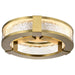 SATCO/NUVO Darrow 13 Inch LED Flush Mount Vintage Brass Acrylic Panels (62-2012)