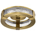 SATCO/NUVO Darrow 13 Inch LED Flush Mount Vintage Brass Acrylic Panels (62-2012)