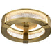 SATCO/NUVO Darrow 13 Inch LED Flush Mount Vintage Brass Acrylic Panels (62-2012)