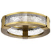 SATCO/NUVO Darrow 13 Inch LED Flush Mount Vintage Brass Acrylic Panels (62-2012)