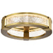 SATCO/NUVO Darrow 13 Inch LED Flush Mount Vintage Brass Acrylic Panels (62-2012)