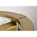 SATCO/NUVO Darrow 13 Inch LED Flush Mount Vintage Brass Acrylic Panels (62-2012)