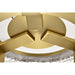 SATCO/NUVO Darrow 13 Inch LED Flush Mount Vintage Brass Acrylic Panels (62-2012)