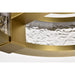 SATCO/NUVO Darrow 13 Inch LED Flush Mount Vintage Brass Acrylic Panels (62-2012)