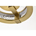SATCO/NUVO Darrow 13 Inch LED Flush Mount Vintage Brass Acrylic Panels (62-2012)