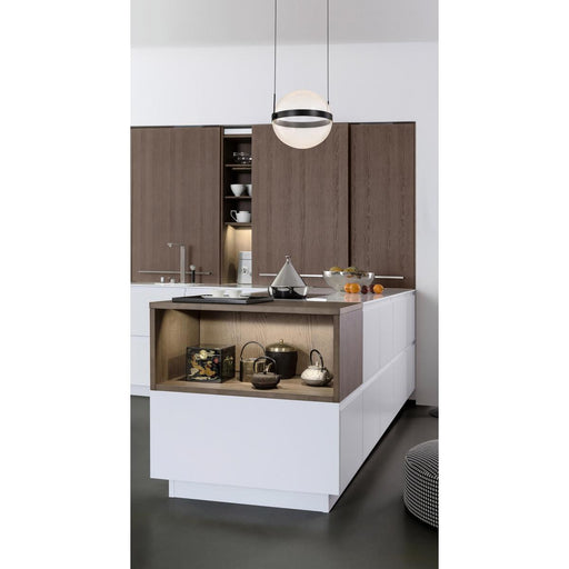 SATCO/NUVO Arvada 12 Inch LED Pendant Matte Black Etched Acrylic Lens (62-2032)