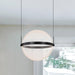 SATCO/NUVO Arvada 16 Inch LED Pendant Matte Black Etched Acrylic Lens (62-2033)