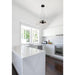 SATCO/NUVO Barnett 21 Inch LED 5-Light Chandelier Matte Black Etched Acrylic Lens (62-2036)