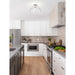 SATCO/NUVO Edmond 17 Inch LED Semi Flush Polished Nickel With Clear Glass (62-2054)
