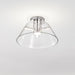 SATCO/NUVO Edmond 17 Inch LED Semi Flush Polished Nickel With Clear Glass (62-2054)
