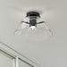 SATCO/NUVO Edmond 17 Inch LED Semi Flush Matte Black With Clear Glass (62-2064)