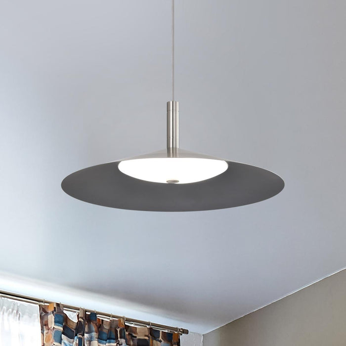SATCO/NUVO Corrine 18 Inch LED Pendant Brushed Nickel CCT Selectable 3000K/4000K/5000K (62-2083)