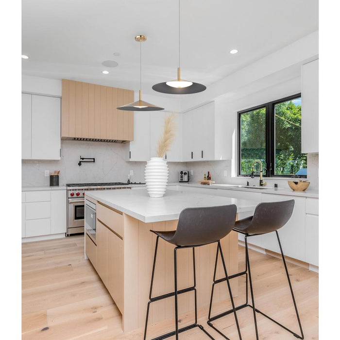 SATCO/NUVO Corrine 18 Inch LED Pendant Burnished Brass CCT Selectable 3000K/4000K/5000K (62-2093)