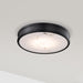 SATCO/NUVO Kendall 14 Inch LED Flush Mount Matte Black With Alabaster Glass (62-2101)