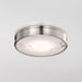 SATCO/NUVO Kendall 14 Inch LED Flush Mount Brushed Nickel With Alabaster Glass (62-2111)