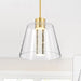 SATCO/NUVO Aura 12 Inch LED Pendant Brushed Brass K9 Bubble Crystal 3000K (62-2182)