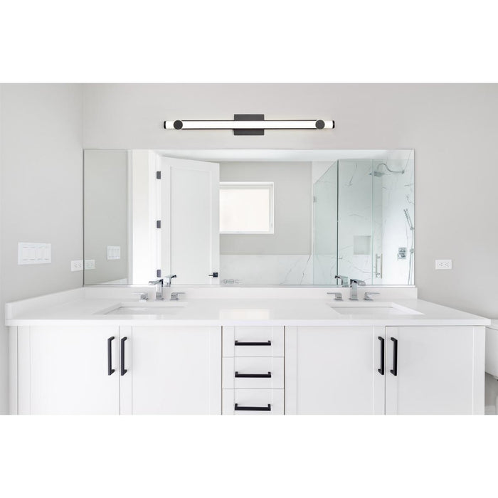SATCO/NUVO Bowman 36 Inch LED Vanity Matte Black Acrylic Lens (62-2203)