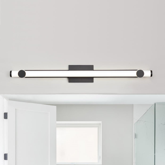 SATCO/NUVO Bowman 36 Inch LED Vanity Matte Black Acrylic Lens (62-2203)