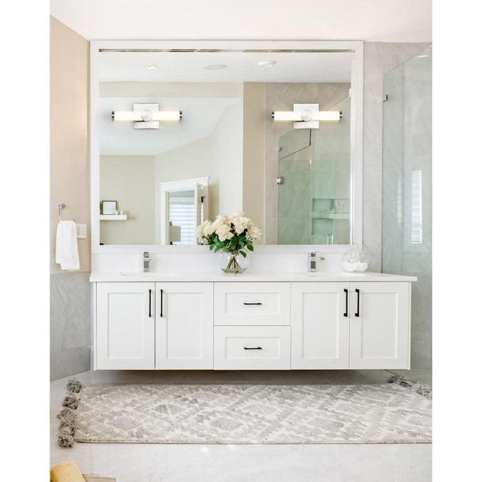 SATCO/NUVO Bowman 12 Inch LED Vanity Brushed Nickel Acrylic Lens (62-2211)