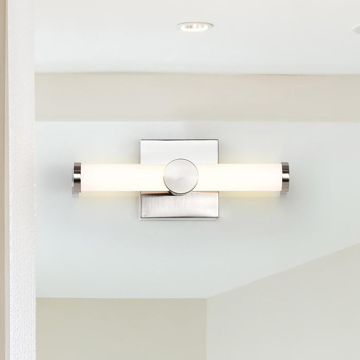 SATCO/NUVO Bowman 12 Inch LED Vanity Brushed Nickel Acrylic Lens (62-2211)