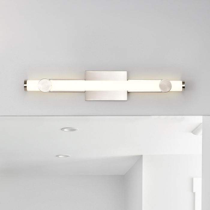 SATCO/NUVO Bowman 24 Inch LED Vanity Brushed Nickel Acrylic Lens (62-2212)