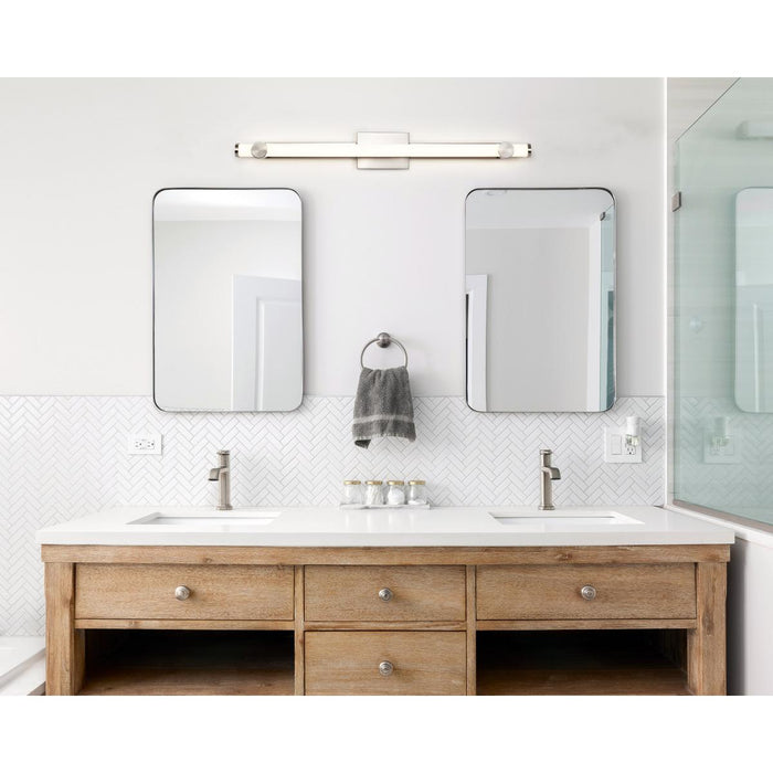SATCO/NUVO Bowman 36 Inch LED Vanity Brushed Nickel Acrylic Lens (62-2213)