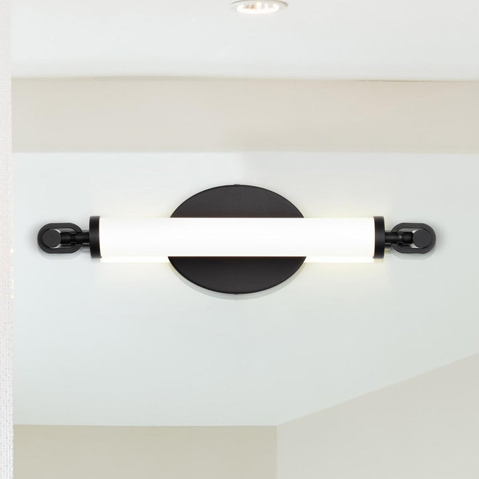 SATCO/NUVO Edgeworth 12 Inch LED Vanity Matte Black Acrylic Lens (62-2221)