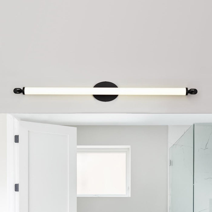 SATCO/NUVO Edgeworth 36 Inch LED Vanity Matte Black Acrylic Lens (62-2223)