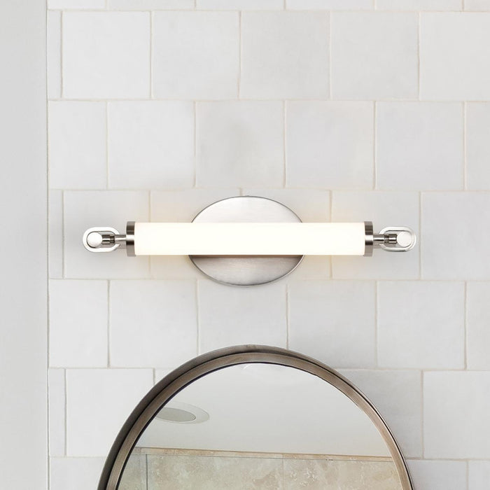 SATCO/NUVO Edgeworth 12 Inch LED Vanity Brushed Nickel Acrylic Lens (62-2231)