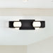SATCO/NUVO Jenkins 16 Inch 2-Light LED Vanity Matte Black With Frosted Glass (62-2242)