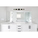 SATCO/NUVO Jenkins 32 Inch 4-Light LED Vanity Matte Black With Frosted Glass (62-2244)