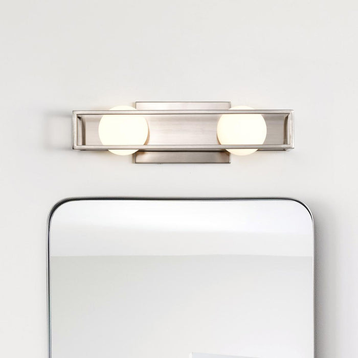 SATCO/NUVO Jenkins 16 Inch 2-Light LED Vanity Brushed Nickel With Frosted Glass (62-2252)