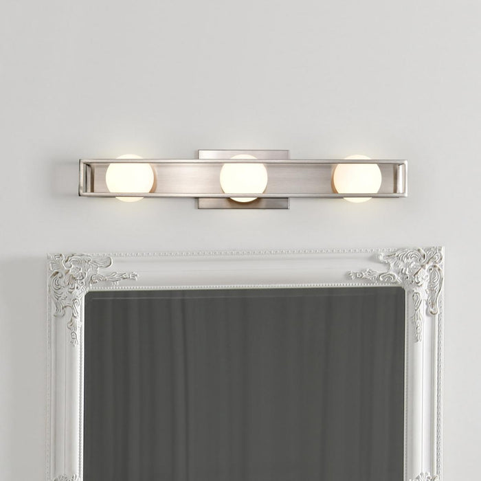 SATCO/NUVO Jenkins 24 Inch 3-Light LED Vanity Brushed Nickel With Frosted Glass (62-2253)