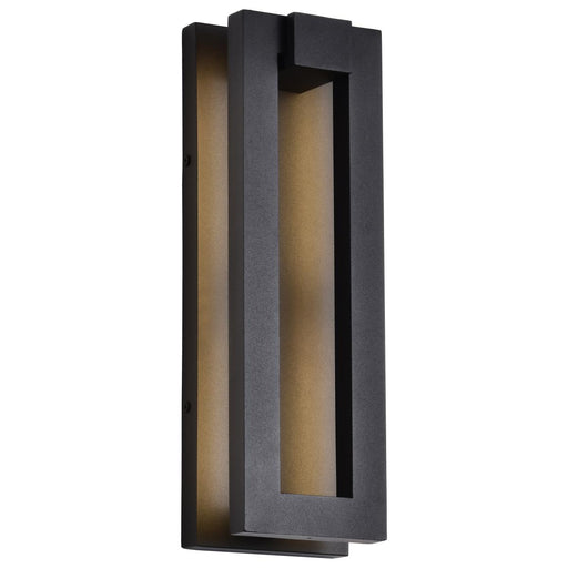 SATCO/NUVO Crew 32W 15 Inch LED Outdoor Sconce 3000K 90 CRI 120V Sand Black Finish (62-2301)