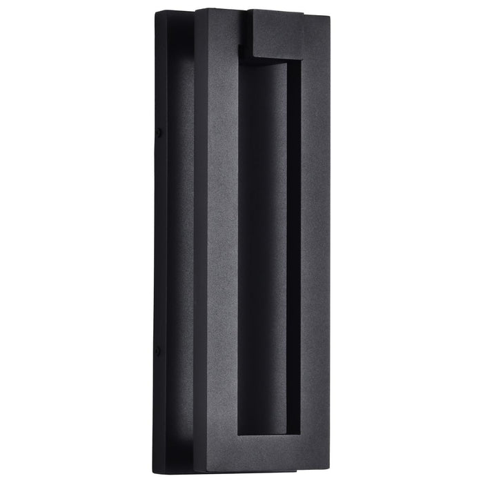 SATCO/NUVO Crew 32W 15 Inch LED Outdoor Sconce 3000K 90 CRI 120V Sand Black Finish (62-2301)