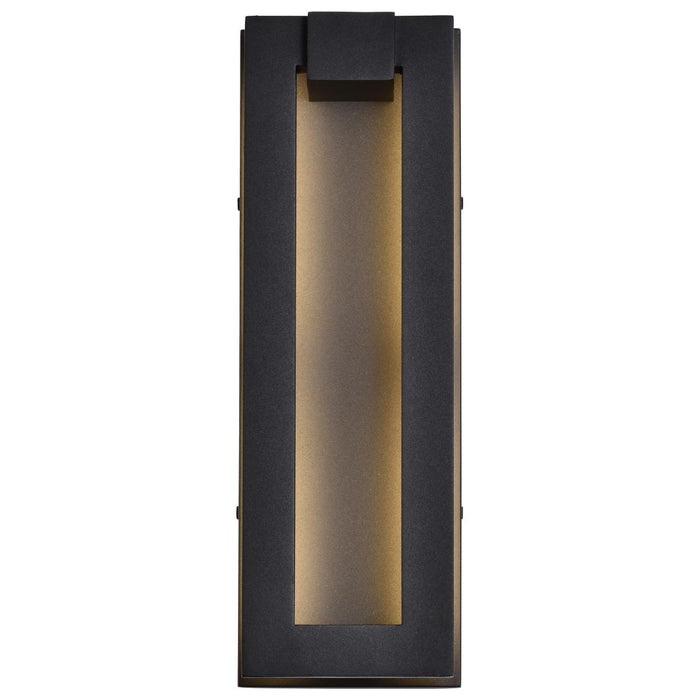 SATCO/NUVO Crew 32W 15 Inch LED Outdoor Sconce 3000K 90 CRI 120V Sand Black Finish (62-2301)