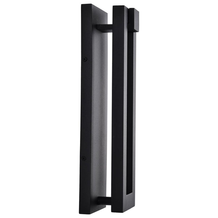 SATCO/NUVO Crew 32W 15 Inch LED Outdoor Sconce 3000K 90 CRI 120V Sand Black Finish (62-2301)