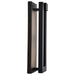 SATCO/NUVO Crew 32W 15 Inch LED Outdoor Sconce 3000K 90 CRI 120V Sand Black Finish (62-2301)