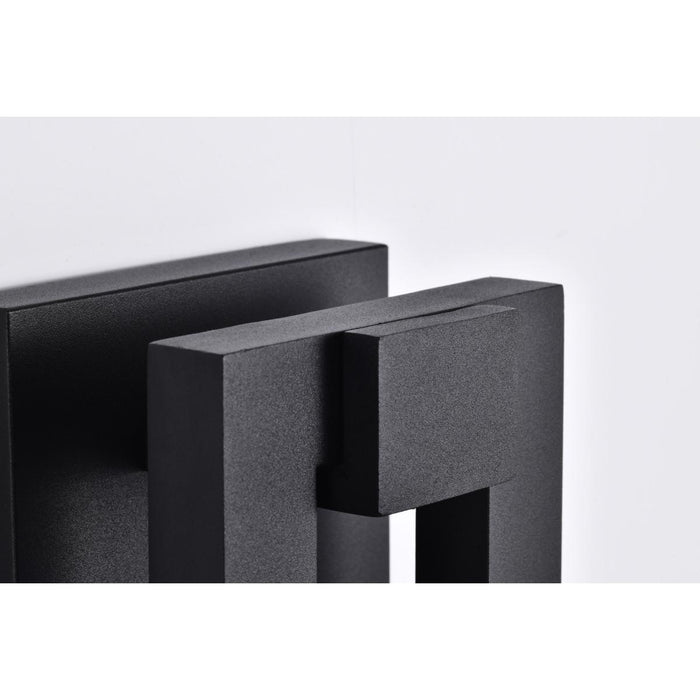 SATCO/NUVO Crew 32W 15 Inch LED Outdoor Sconce 3000K 90 CRI 120V Sand Black Finish (62-2301)