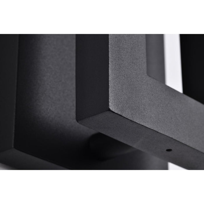 SATCO/NUVO Crew 32W 15 Inch LED Outdoor Sconce 3000K 90 CRI 120V Sand Black Finish (62-2301)