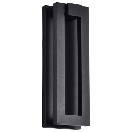 SATCO/NUVO Crew 32W 15 Inch LED Outdoor Sconce 3000K 90 CRI 120V Sand Black Finish (62-2301)