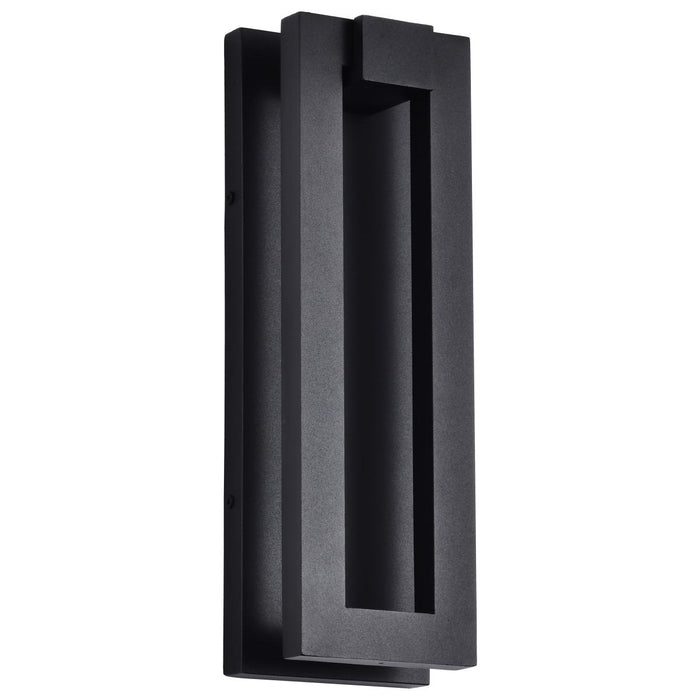 SATCO/NUVO Crew 32W 15 Inch LED Outdoor Sconce 3000K 90 CRI 120V Sand Black Finish (62-2301)