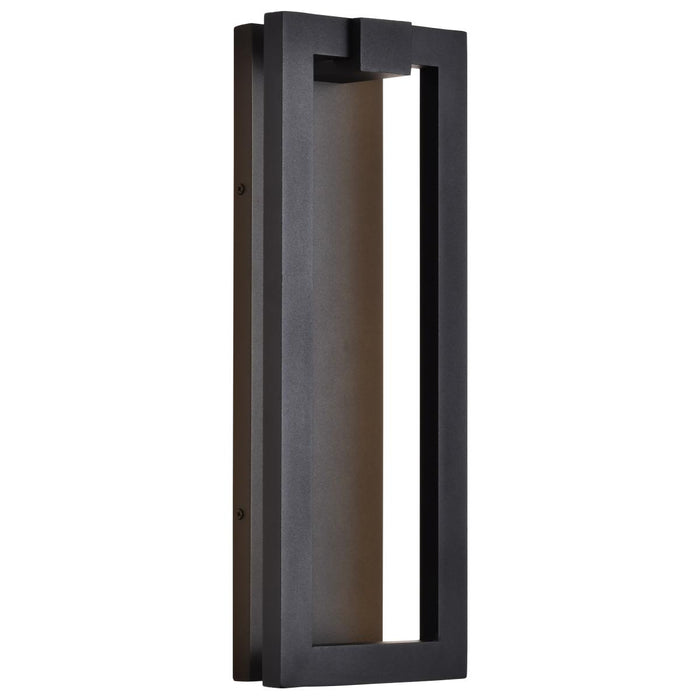 SATCO/NUVO Crew 40W 19 Inch LED Outdoor Sconce 3000K 90 CRI 120V Sand Black Finish (62-2302)