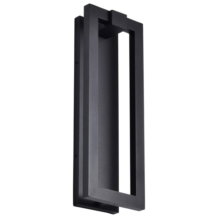 SATCO/NUVO Crew 40W 19 Inch LED Outdoor Sconce 3000K 90 CRI 120V Sand Black Finish (62-2302)