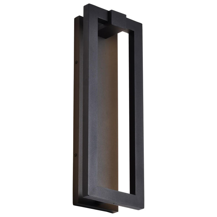 SATCO/NUVO Crew 40W 19 Inch LED Outdoor Sconce 3000K 90 CRI 120V Sand Black Finish (62-2302)