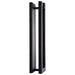 SATCO/NUVO Crew 40W 19 Inch LED Outdoor Sconce 3000K 90 CRI 120V Sand Black Finish (62-2302)