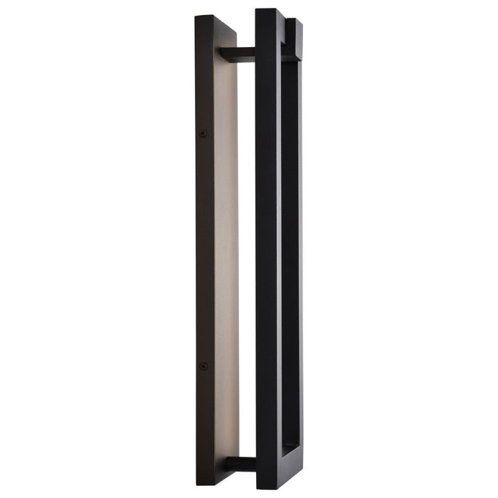 SATCO/NUVO Crew 40W 19 Inch LED Outdoor Sconce 3000K 90 CRI 120V Sand Black Finish (62-2302)