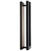 SATCO/NUVO Crew 40W 19 Inch LED Outdoor Sconce 3000K 90 CRI 120V Sand Black Finish (62-2302)